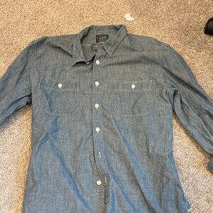 Jcrew Classic Blue Denim Men's Shirt